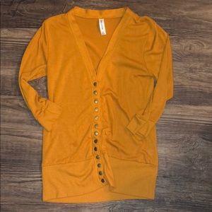 Button up 3/4 sleeve cardigan